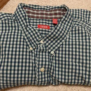 Izod Men's 2XLT button down long sleeve shirt